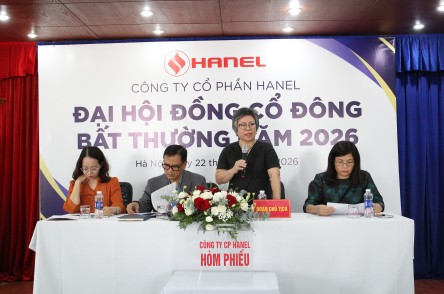 HANEL TỔ CHỨC ĐẠI HỘI ĐỒNG CỔ ĐÔNG BẤT THƯỜNG NĂM 2026